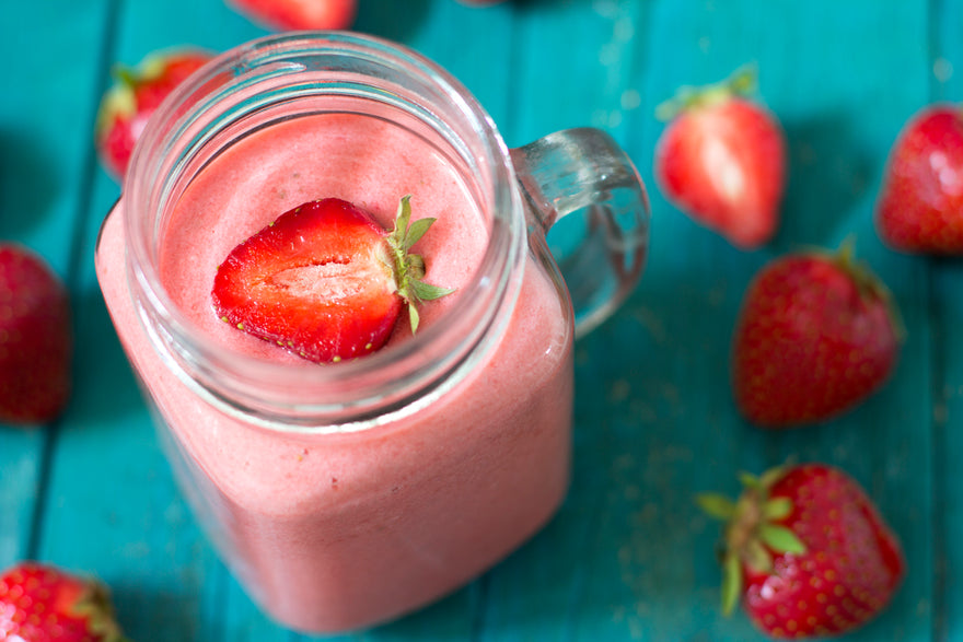 Recipe - Protein shake smoothie strawberry