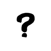 Logo questionmark black design website